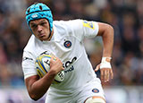 Zach Mercer in action for Bath Rugby